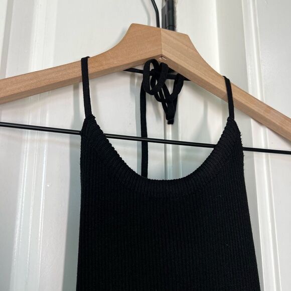 Better be black halter dress size large backless women’s vacation mini dress B55 - Picture 2 of 5